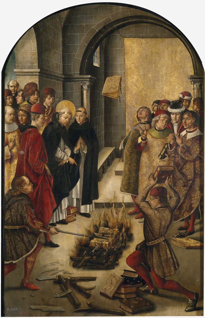 Szent Domonkos és az albigensek vitája, 1493-1499 alkotó: Pedro Berruguete