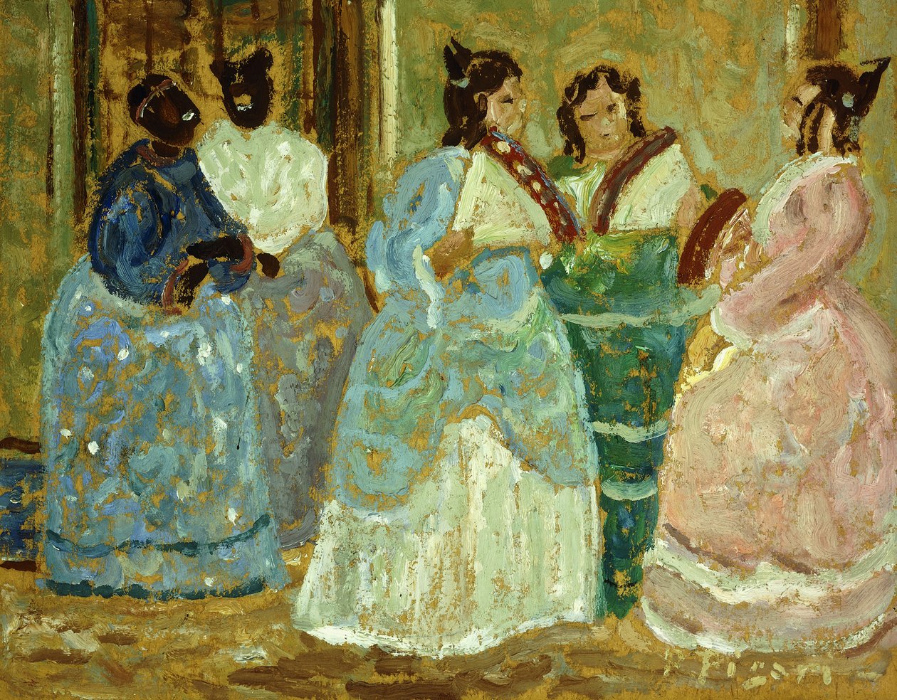 Gyarmati jelenet; Escena Colonial alkotó: Pedro Figari