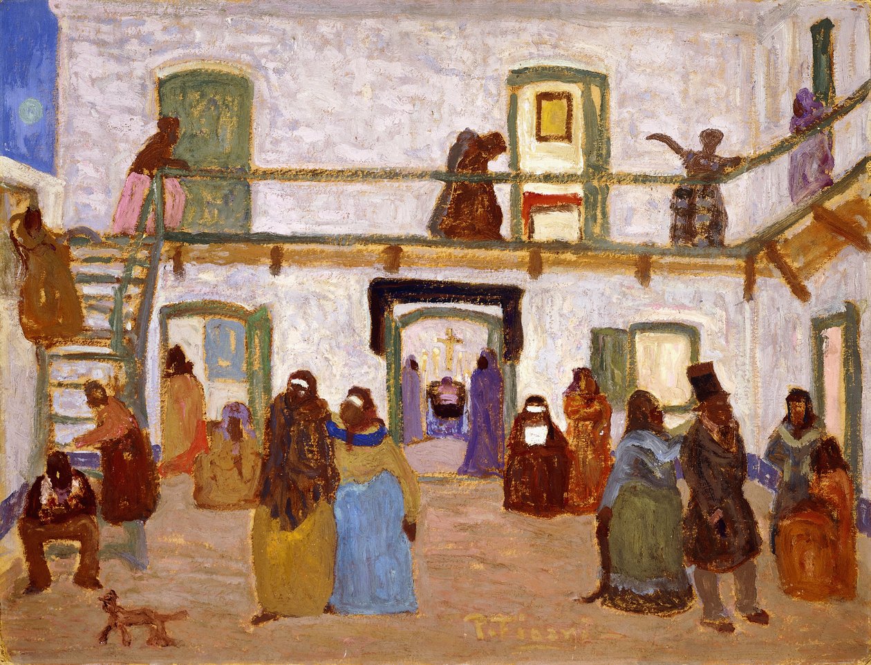 Megdöbbenés; Consternacion alkotó: Pedro Figari