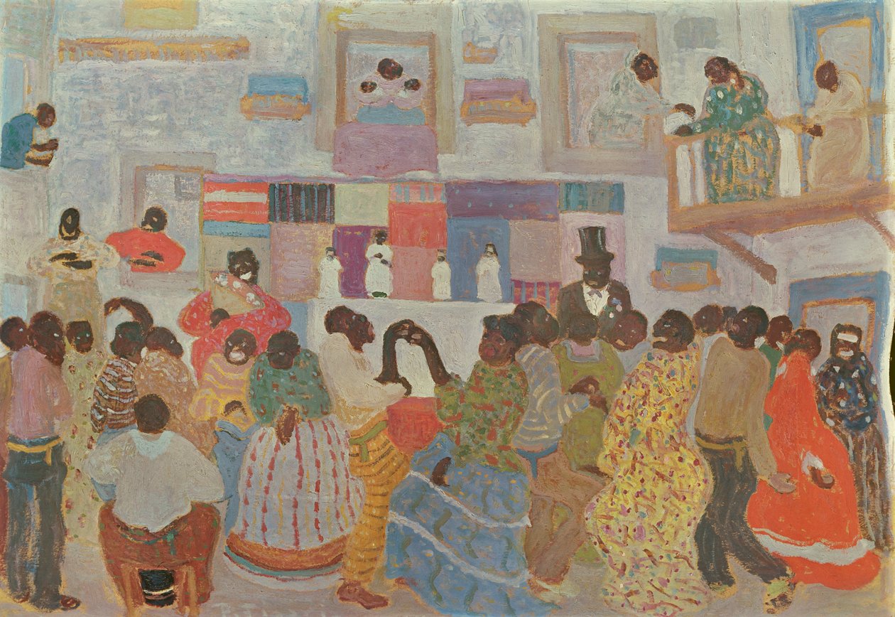 Táncosok Haitin alkotó: Pedro Figari
