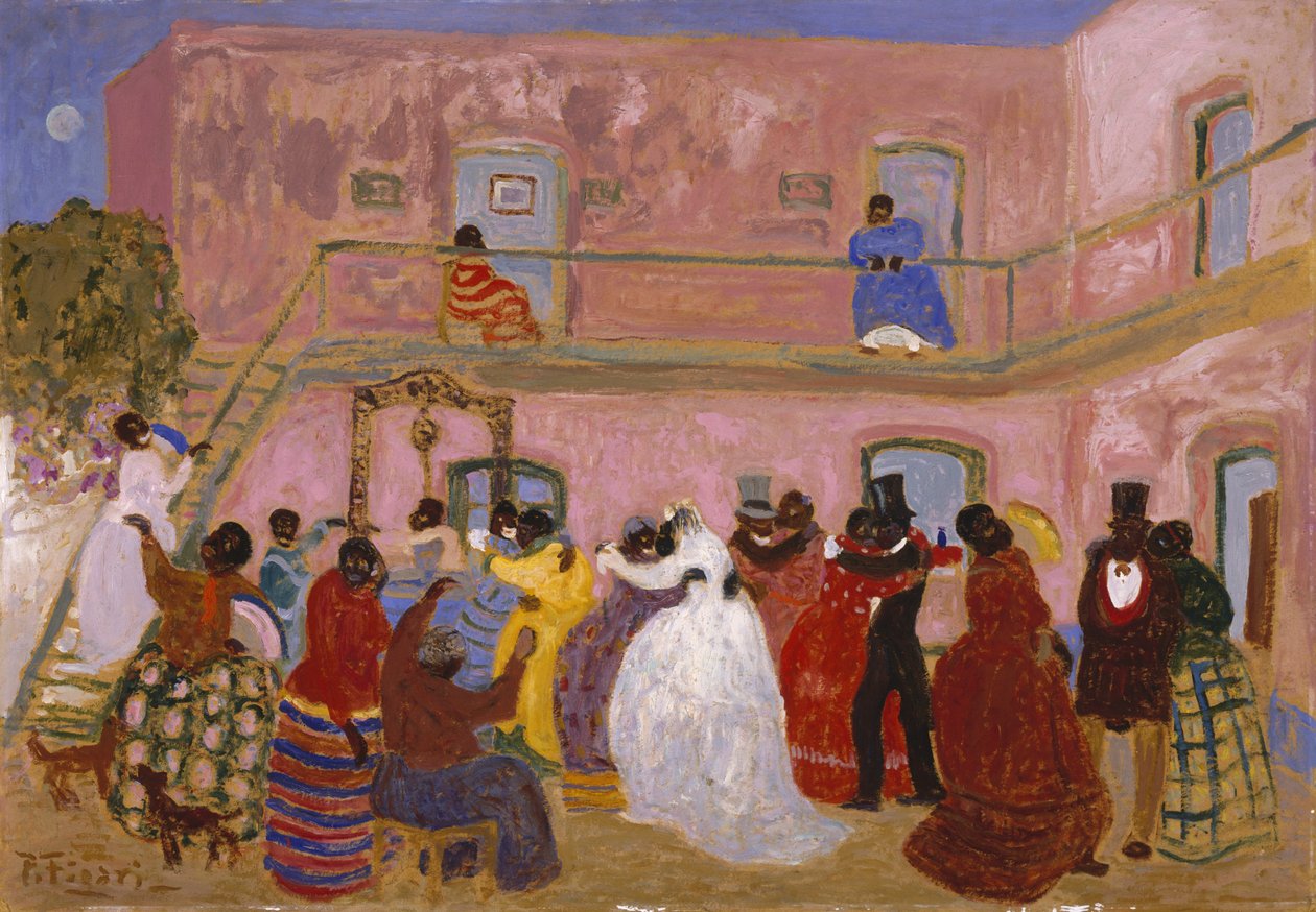 Nászútra, 1918-25 (olaj, forgácslap) alkotó: Pedro Figari