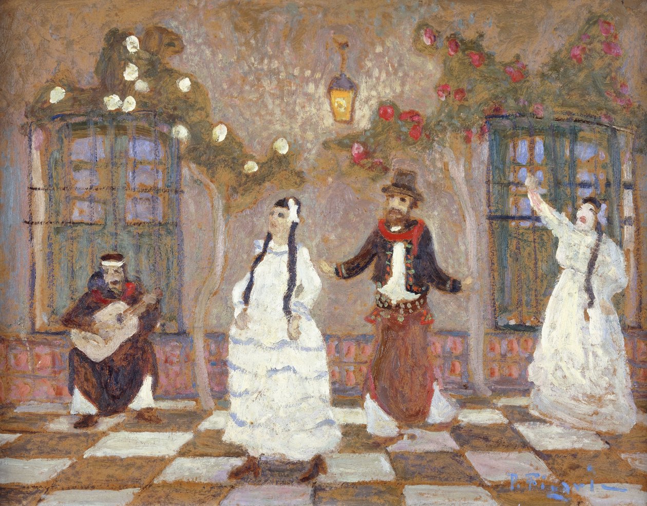 A Chacarera (argentin néptánc) alkotó: Pedro Figari
