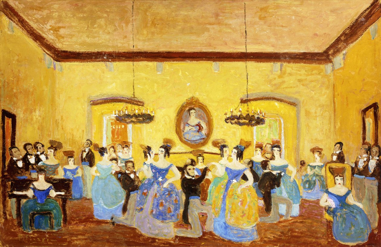 A gyarmati menüett; El Minue gyarmati alkotó: Pedro Figari