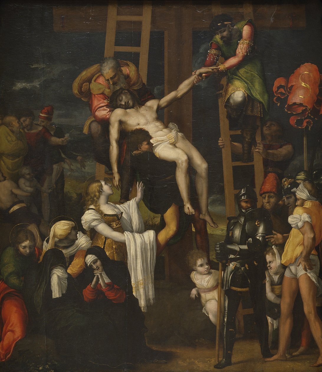 A keresztről való leszállás, 1547 alkotó: Pedro Machuca
