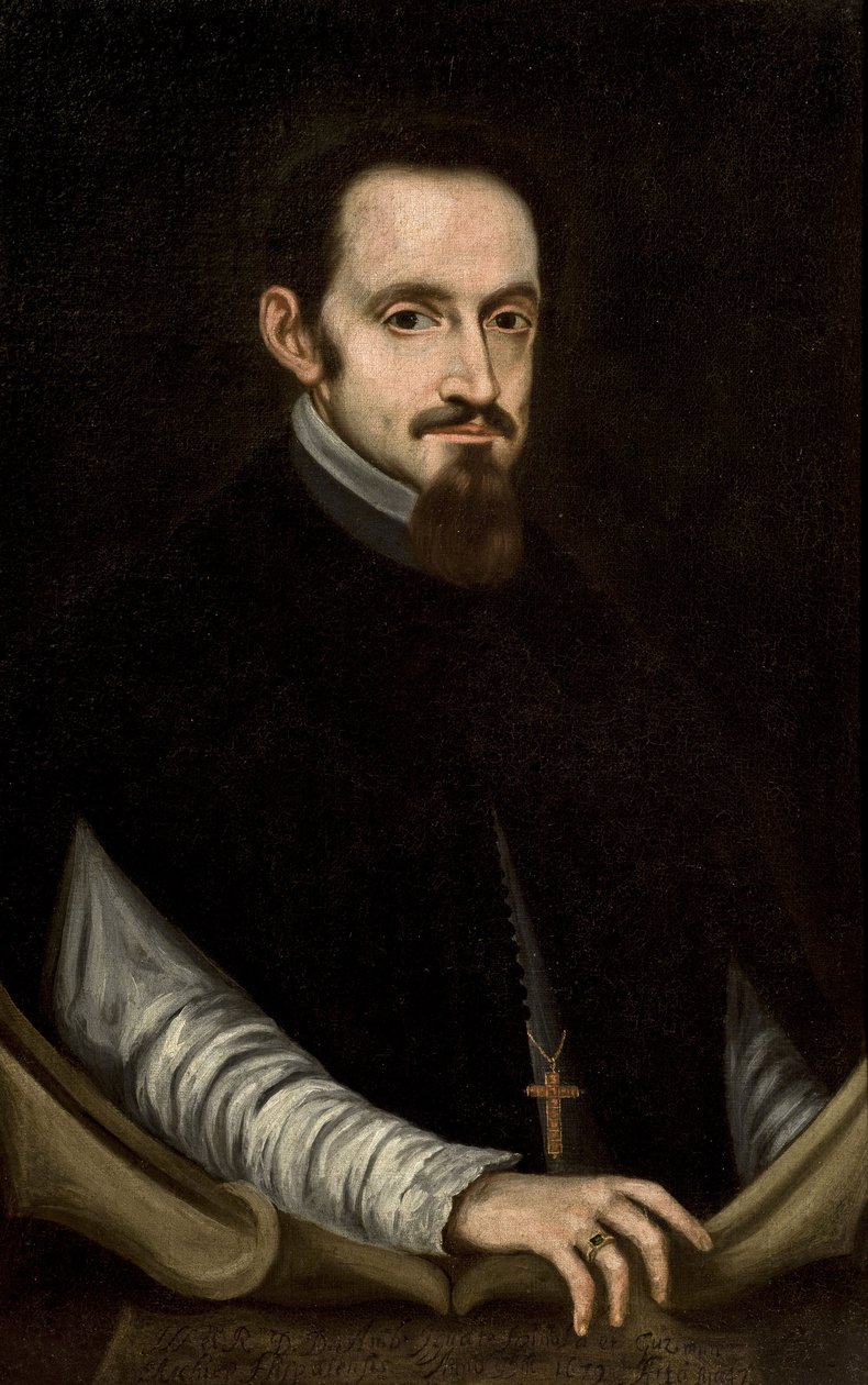 Barokk: Nunez de Villavicencio, Pedro (1635-1700) Ambrose Ignatius Spinola és Guzman érsek (1632-1684) portréja, XVII. század második fele. Olaj, vászon, 82x52. Sevilla városi tanácsa alkotó: Pedro Nunez de Villavicenzio
