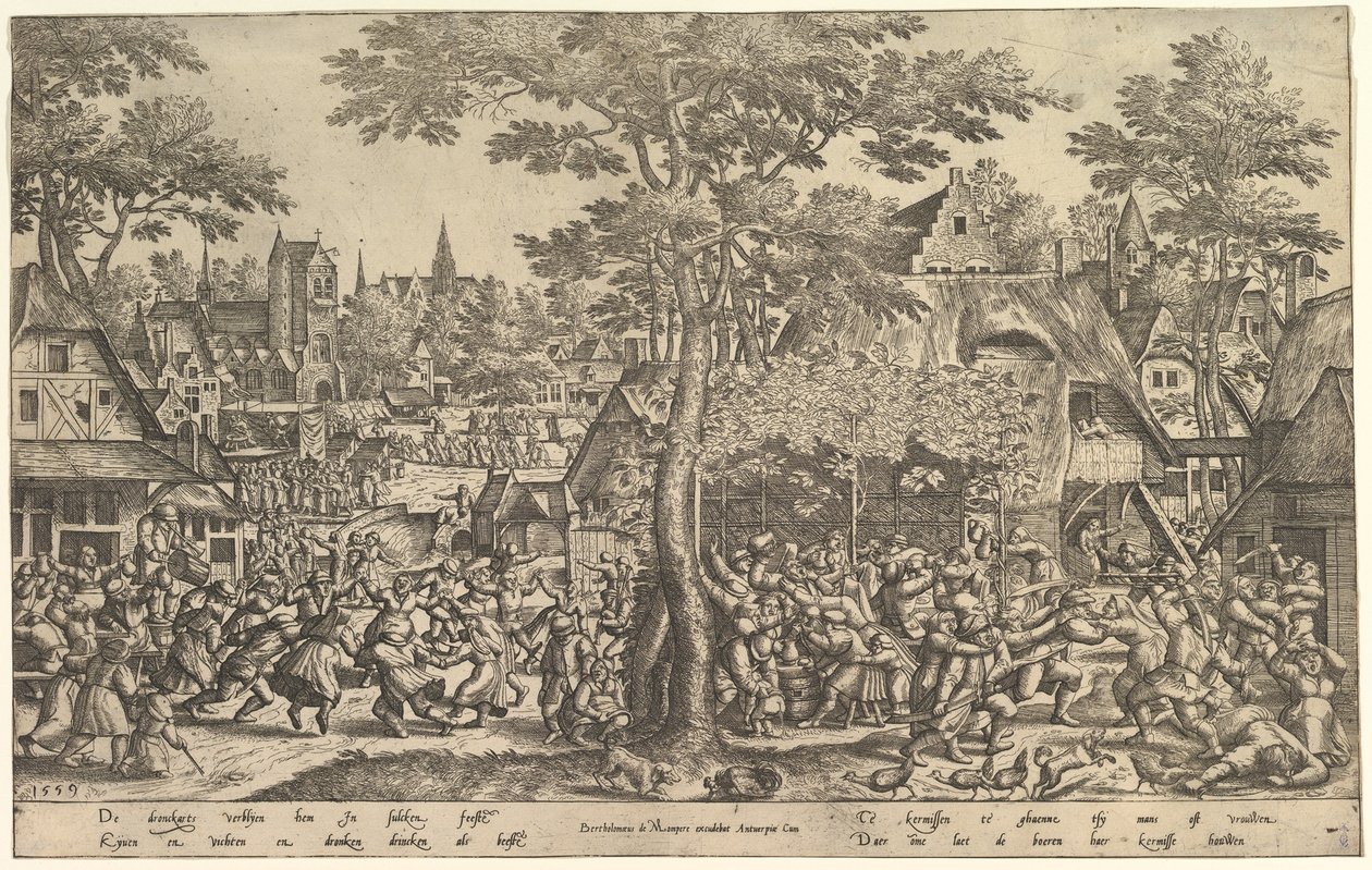 Parasztvásár, 1559. alkotó: Peeter van der Borcht