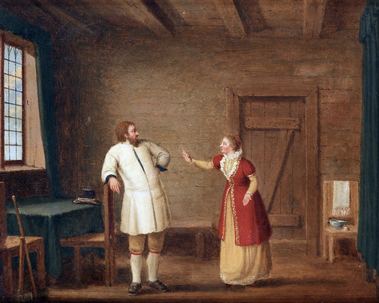 Le roi Gustave I Vasa (1496-1560) a Ornas – Gustav Vasa király in Ornaes par Hillestroem, Pehr (1732-1816). Olaj, vászon, méret: 42x52, , Magángyűjtemény alkotó: Pehr Hilleström