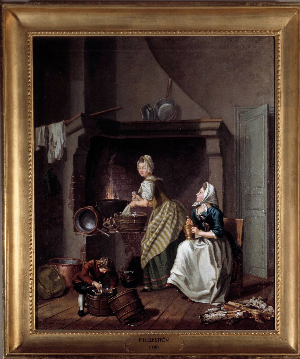 Nők a konyhában Per Hillestrom festménye (1732-1816) 1780 Stockhilm, Nemzeti Múzeum alkotó: Pehr Hilleström