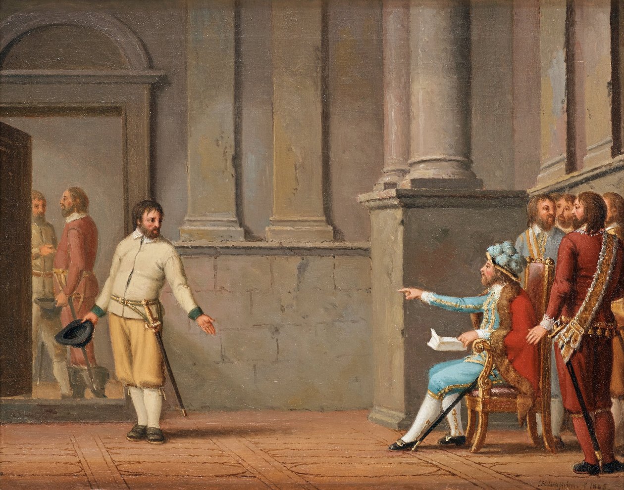 Engelbrekt Engelbrektsson III. Eirik előtt, 1805 alkotó: Pehr Hilleström
