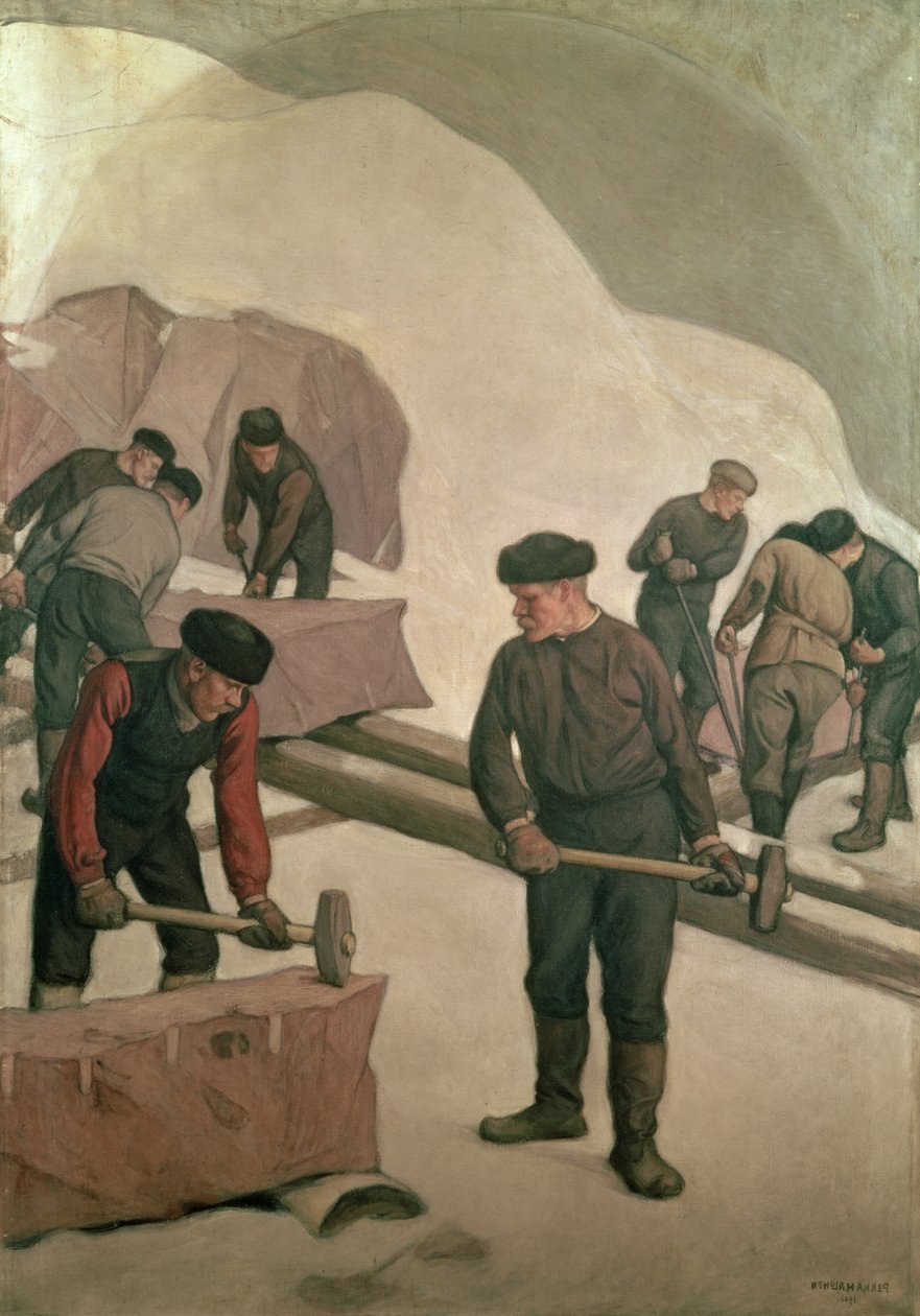 Kőtörők, 1903 alkotó: Pekka Halonen