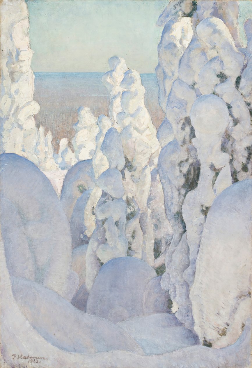 Téli táj Kinahmiban, 1923. alkotó: Pekka Halonen