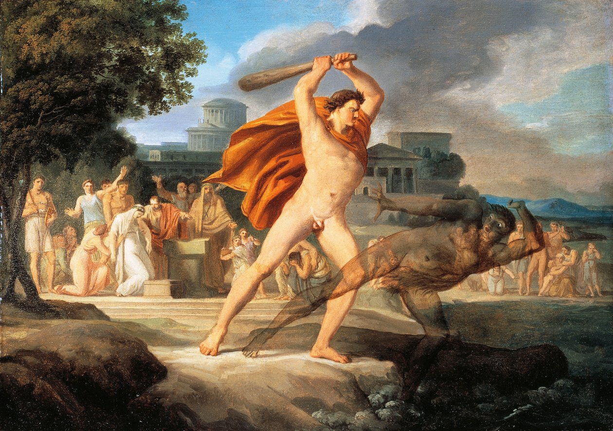 Herkules legyőzi Thanatost (olaj, vászon) alkotó: Pelagio Palagi