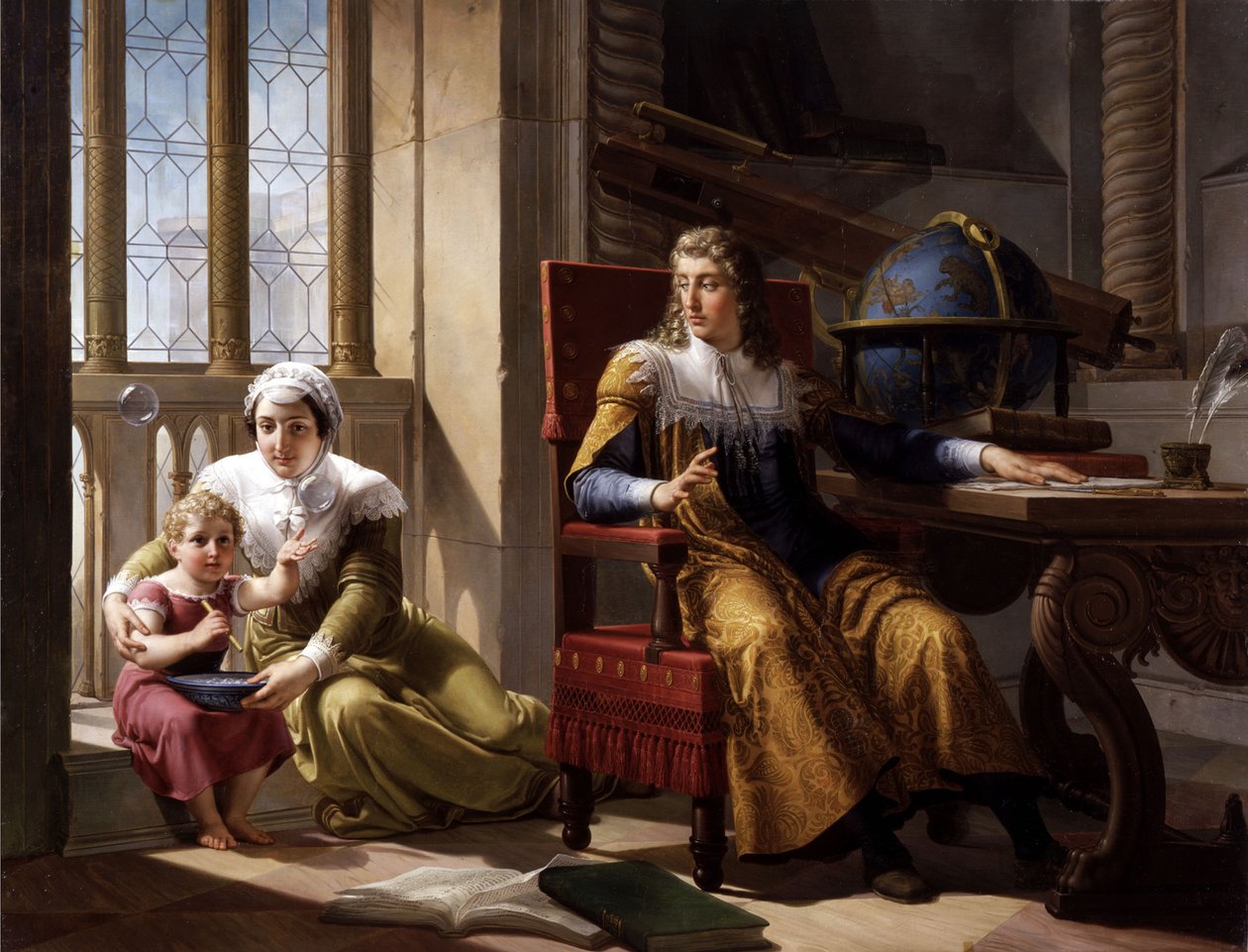 Newton felfedezése a fénytörésről, 1827. alkotó: Pelagio Palagi