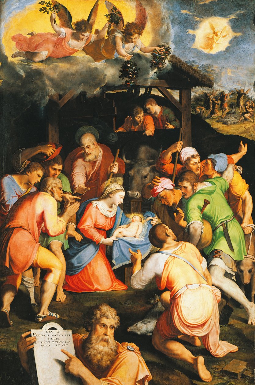 Pásztorok imádása, Pellegrino Tibaldi (1541-1583) alkotó: Pellegrino Tibaldi