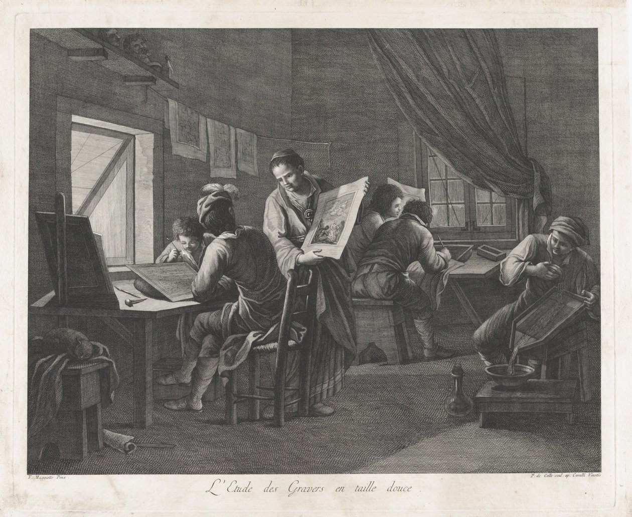 A Nyomdaipari Műhely, 1750-1800., 1750-1800. alkotó: Pellegrino dal Colle