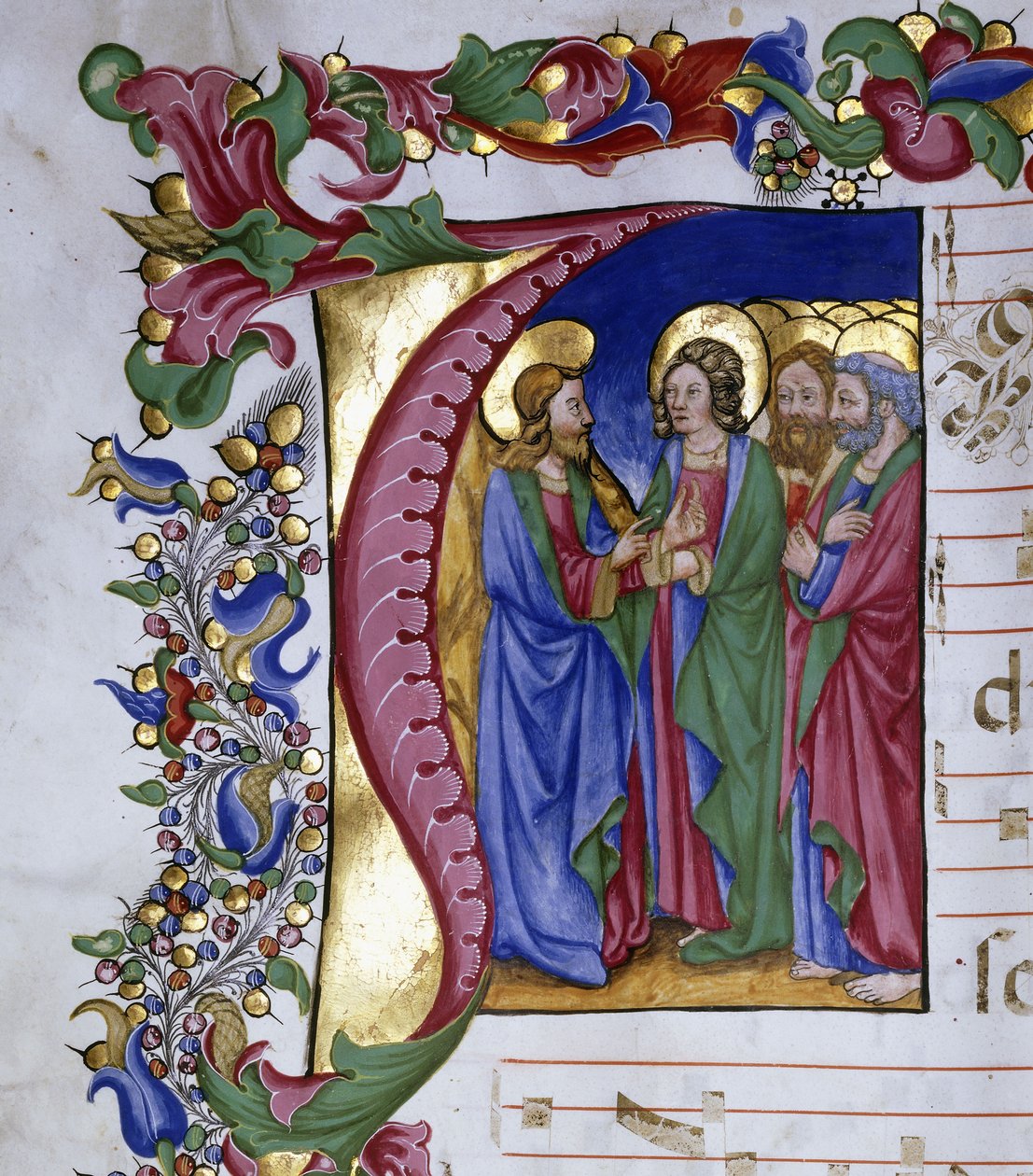 Krisztus tanítja a tanítványait, egy „én” kezdetben, 1480 körül alkotó: Pellegrino di Mariano