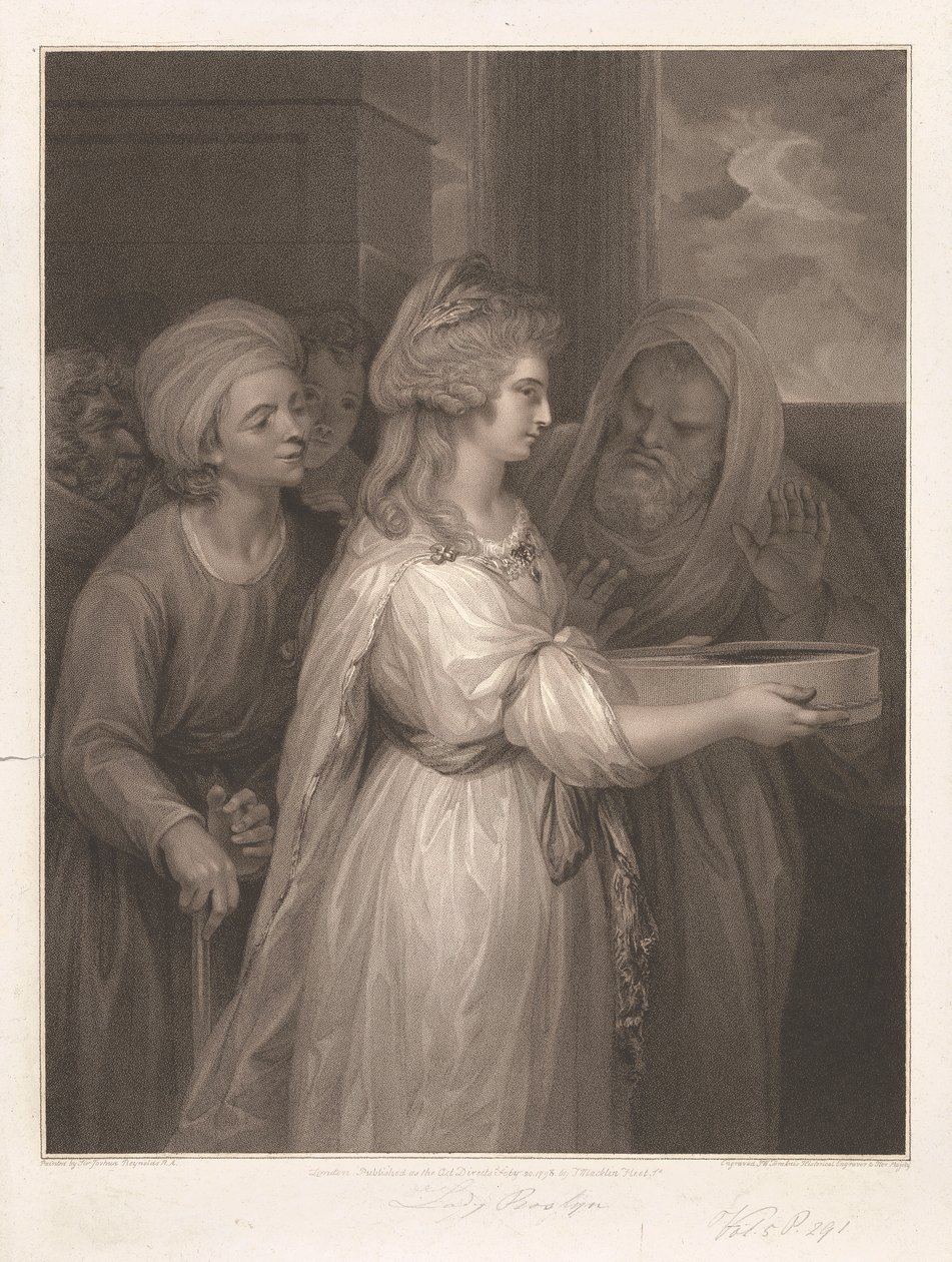 Mrs Seaforth as, Tuccia – A Vestal Virgin alkotó: Peltro W. Tomkins