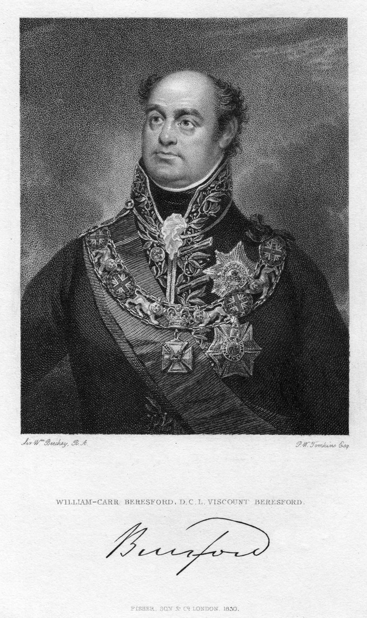 William Beresford, Beresford első vikomtja, brit katona és politikus, 1830. alkotó: Peltro William Tomkins
