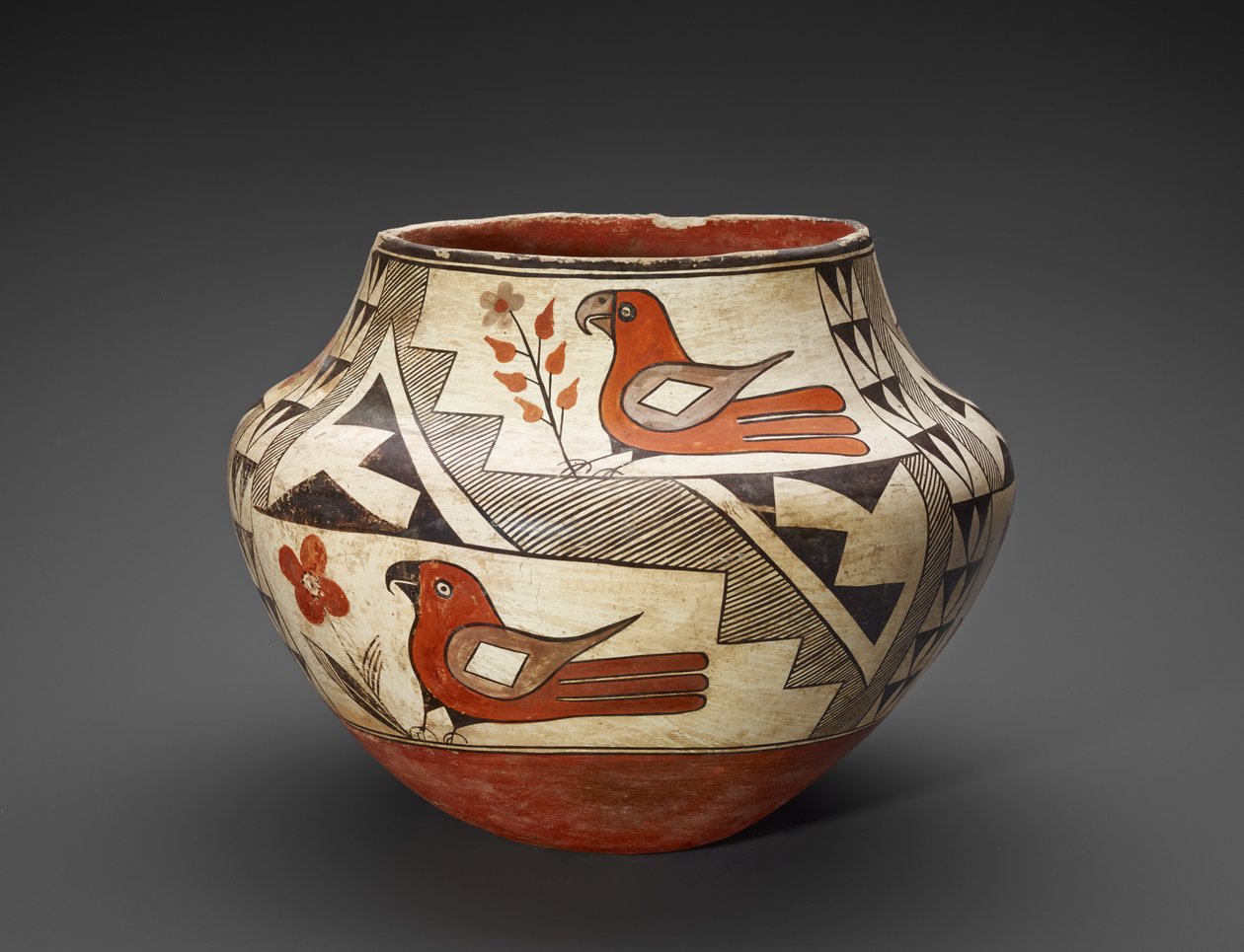 Jar (Olla) papagájokkal alkotó: People Acoma