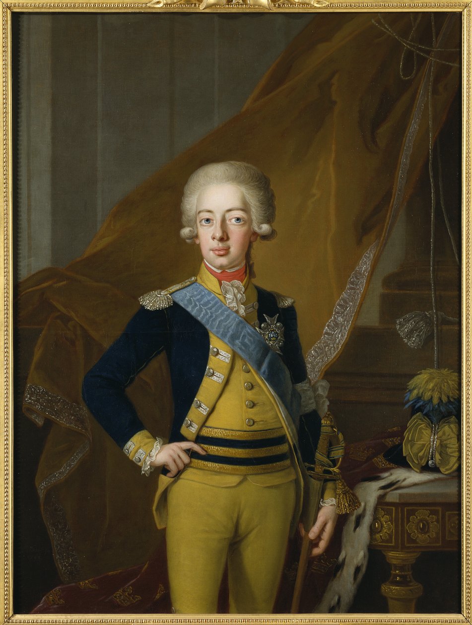 Gustave IV Adolphe de Suede – IV. Gustav Adolf svéd portréja (1778-1837), készítette: Krafft, Per, az idősebb (1724-1793). Olajfestmény alkotó: Per Krafft