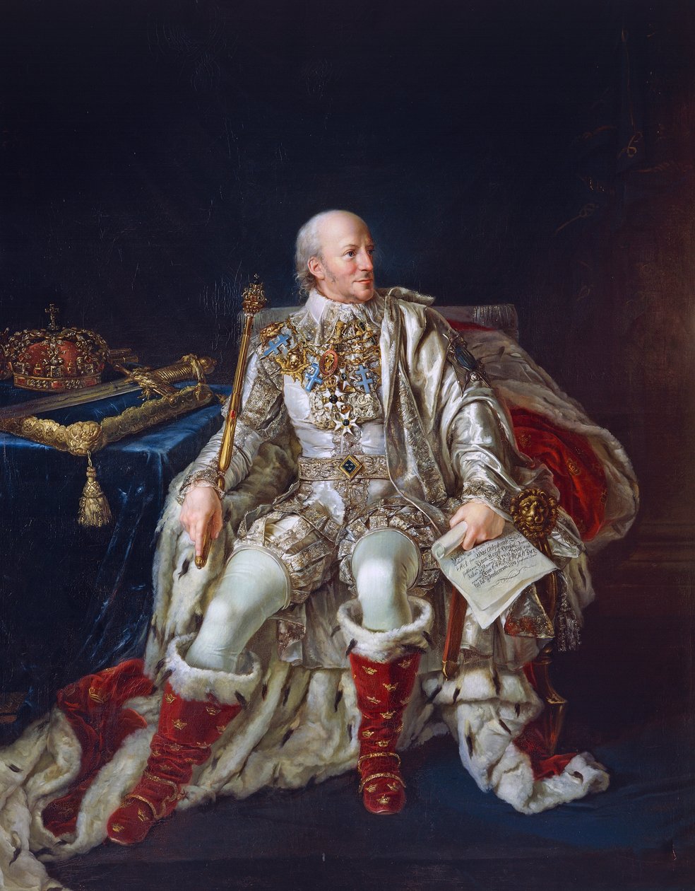 Svéd Károly XIII. portréja (Stockholm alkotó: Per Krafft