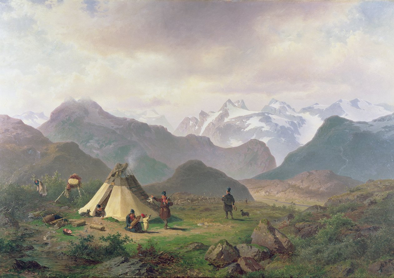Motívum a Kvikkjokkból, 1862 alkotó: Per Daniel Holm