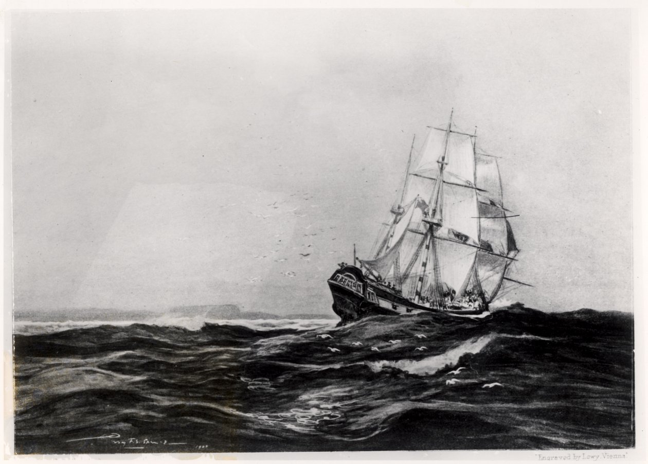 The Endeavour at Sea, 1900, vésette Lowy alkotó: Percy F.S. Spence