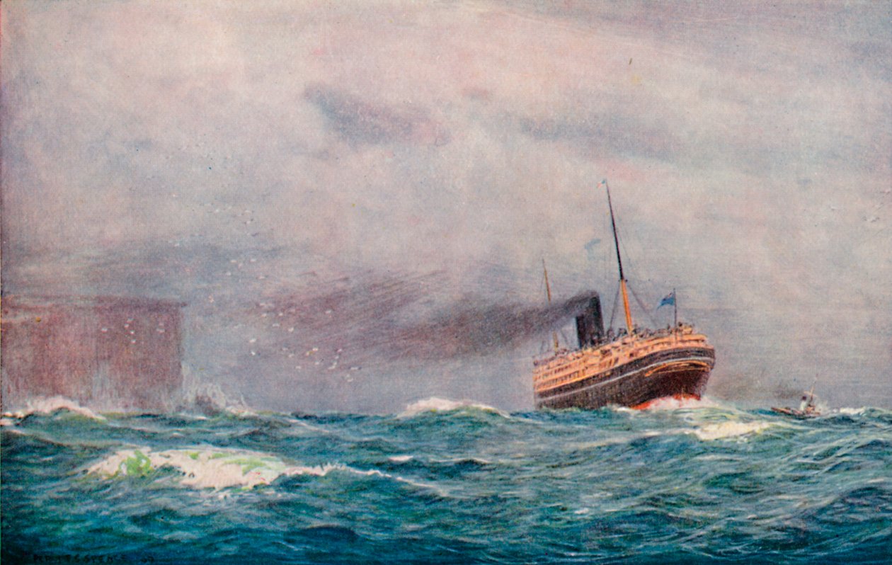 A P. & O. Steamer Outward Bound, 1913 alkotó: Percy F.S. Spence
