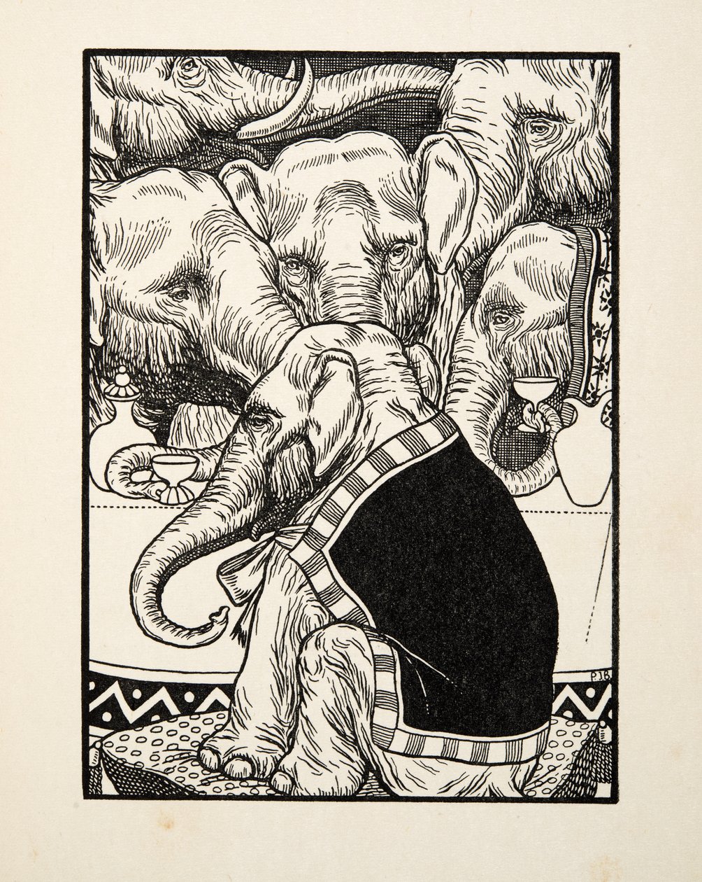Négylábúak vígjátéka, az Állatok száz anekdotájából, kocsma. 1924 alkotó: Percy J. Billingshurst