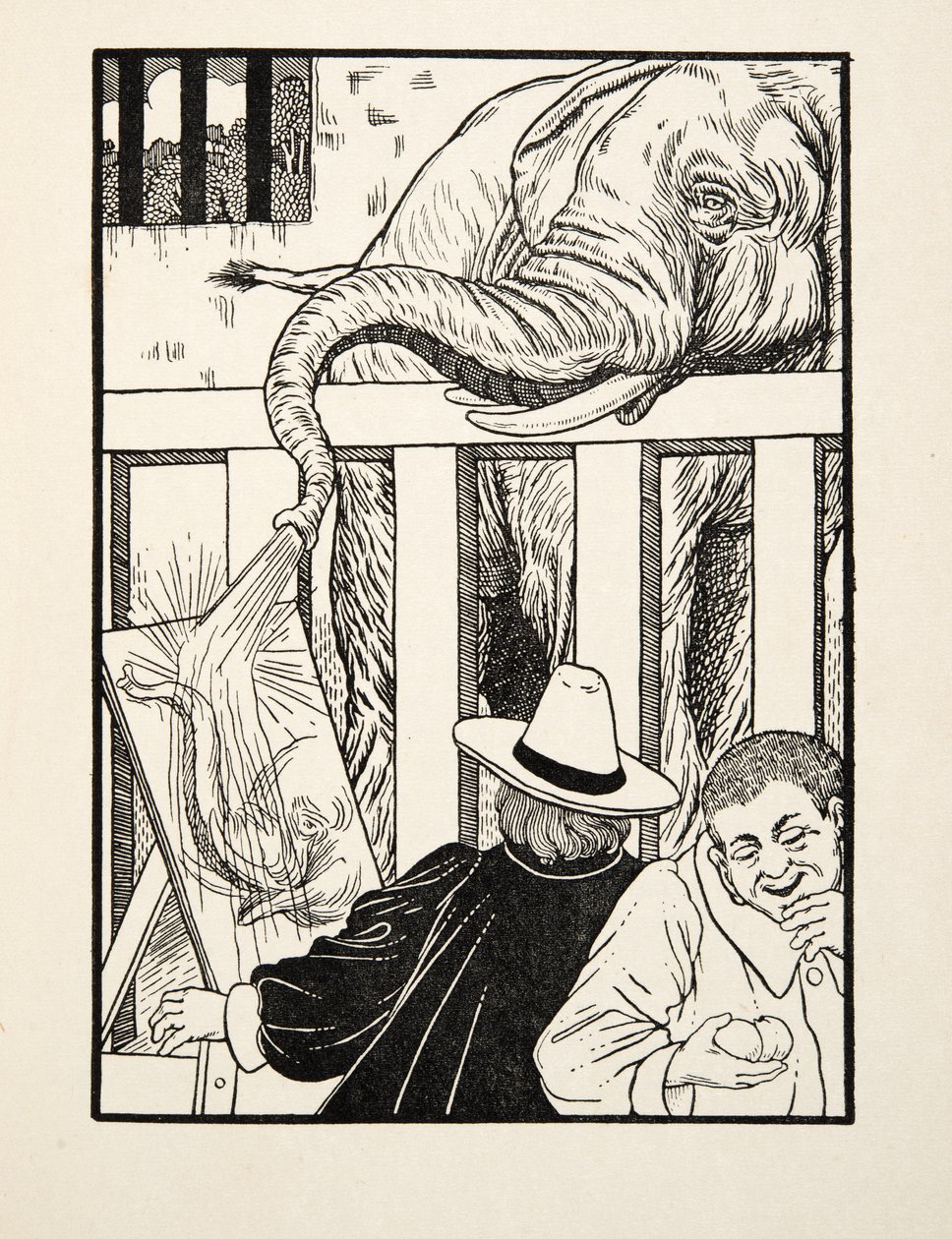 A nevetségessé válás érzése, az Állatok száz anekdotájából, pub. 1924 alkotó: Percy J. Billingshurst