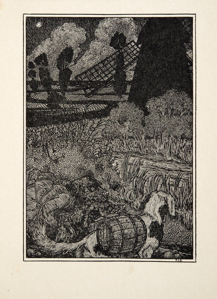 Kutyás csempészek, az Állatok száz anekdotájából, pub. 1924 alkotó: Percy J. Billingshurst