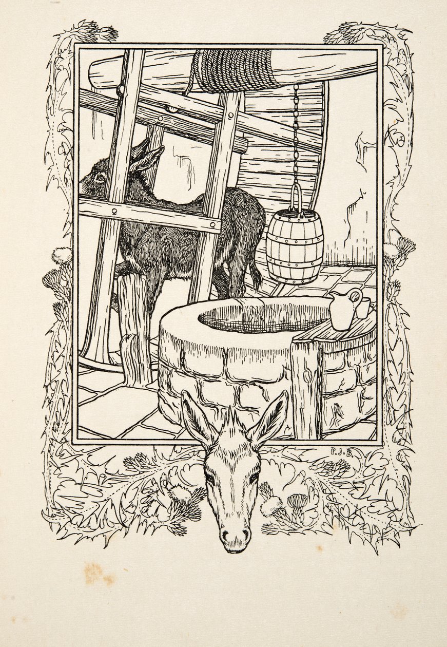 Vízrajz, Állatok száz anekdotájából, kocsma. 1924 alkotó: Percy J. Billingshurst