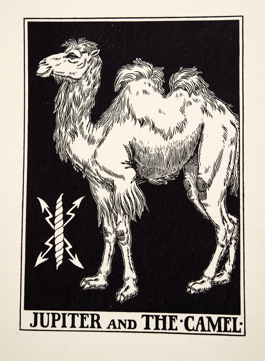 Jupiter és a teve, A Hundred Fables of Aesopus, pub.1903 alkotó: Percy J. Billingshurst