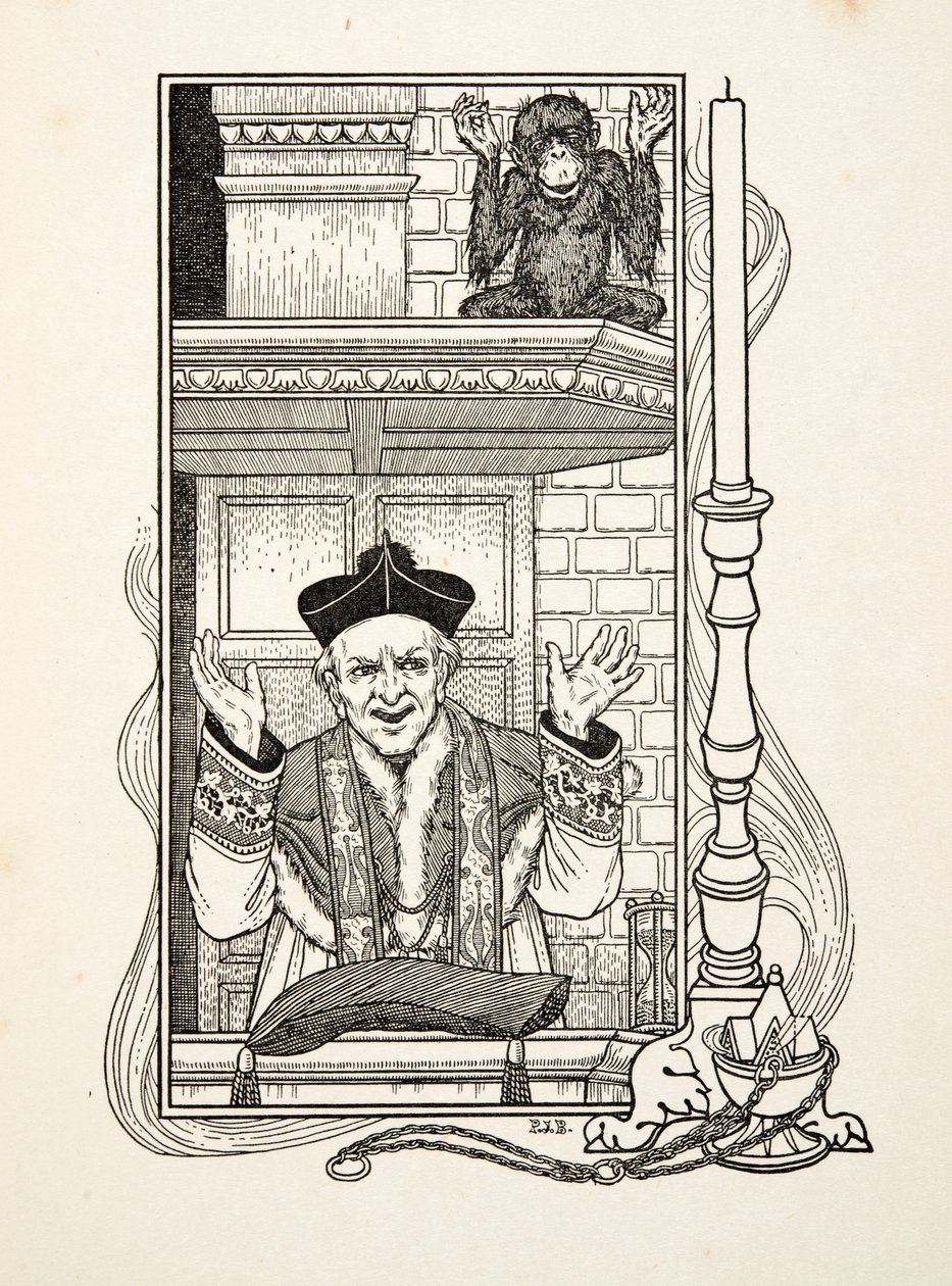 Mimic, az Állatok száz anekdotájából, pub. 1924 (metszet) alkotó: Percy J. Billingshurst