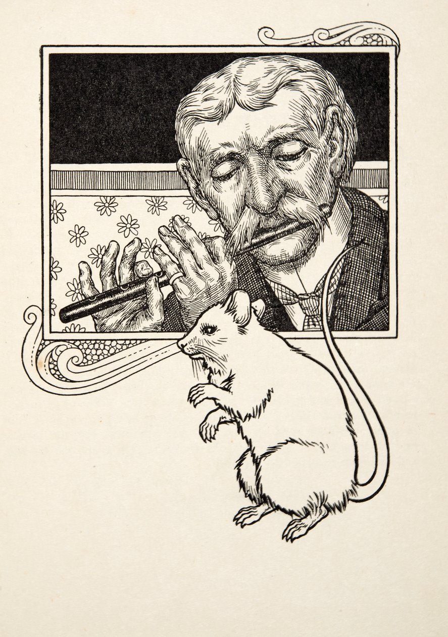 Zenés egerek, az Állatok száz anekdotájából, pub. 1924 alkotó: Percy J. Billingshurst
