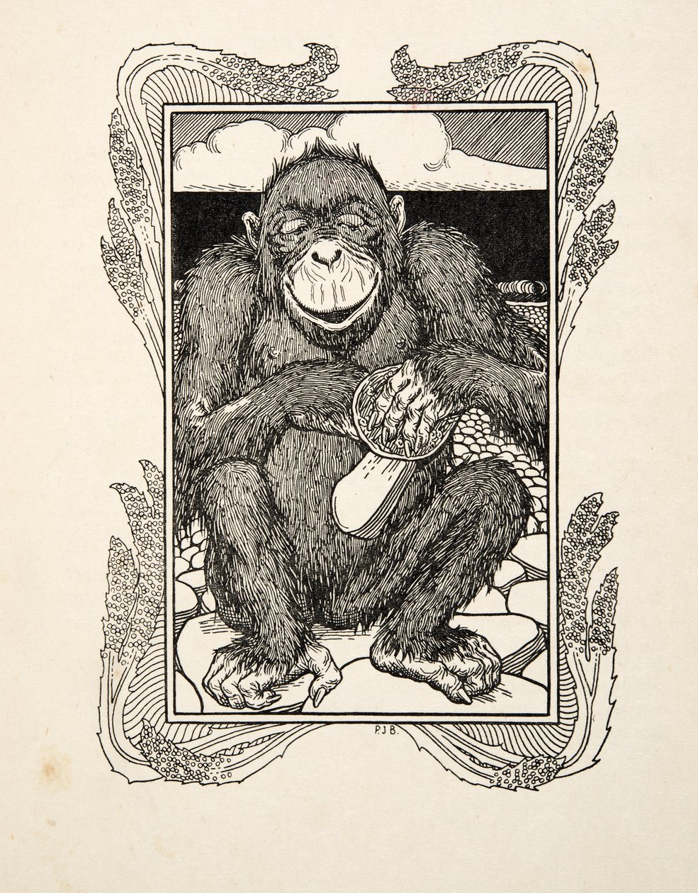 Osztriganyitás, az Állatok száz anekdotájából, pub. 1924 alkotó: Percy J. Billingshurst