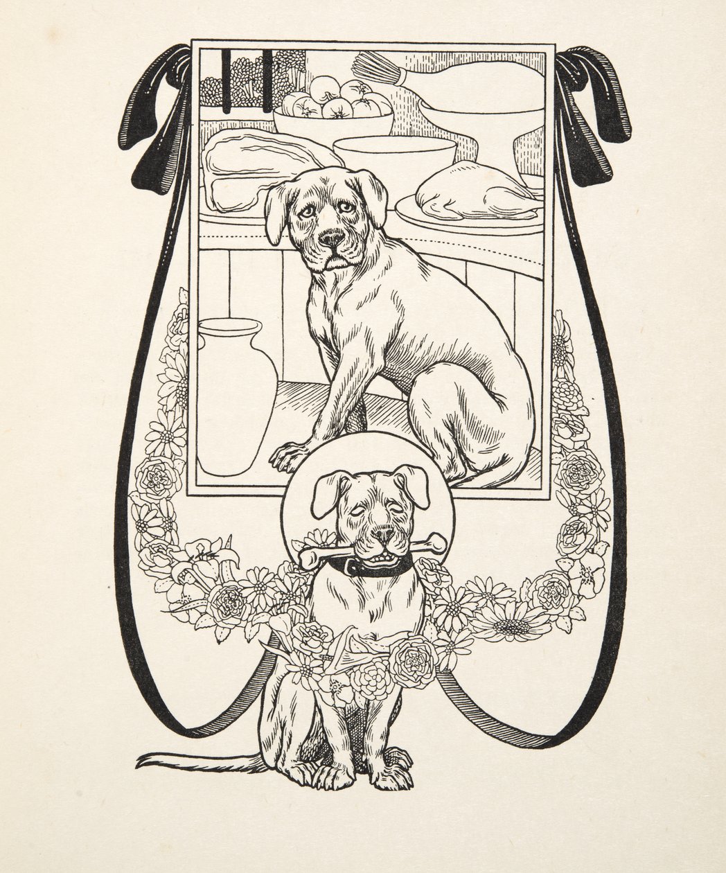 Ritka őszinteség, az Állatok száz anekdotájából, kocsma. 1924 alkotó: Percy J. Billingshurst