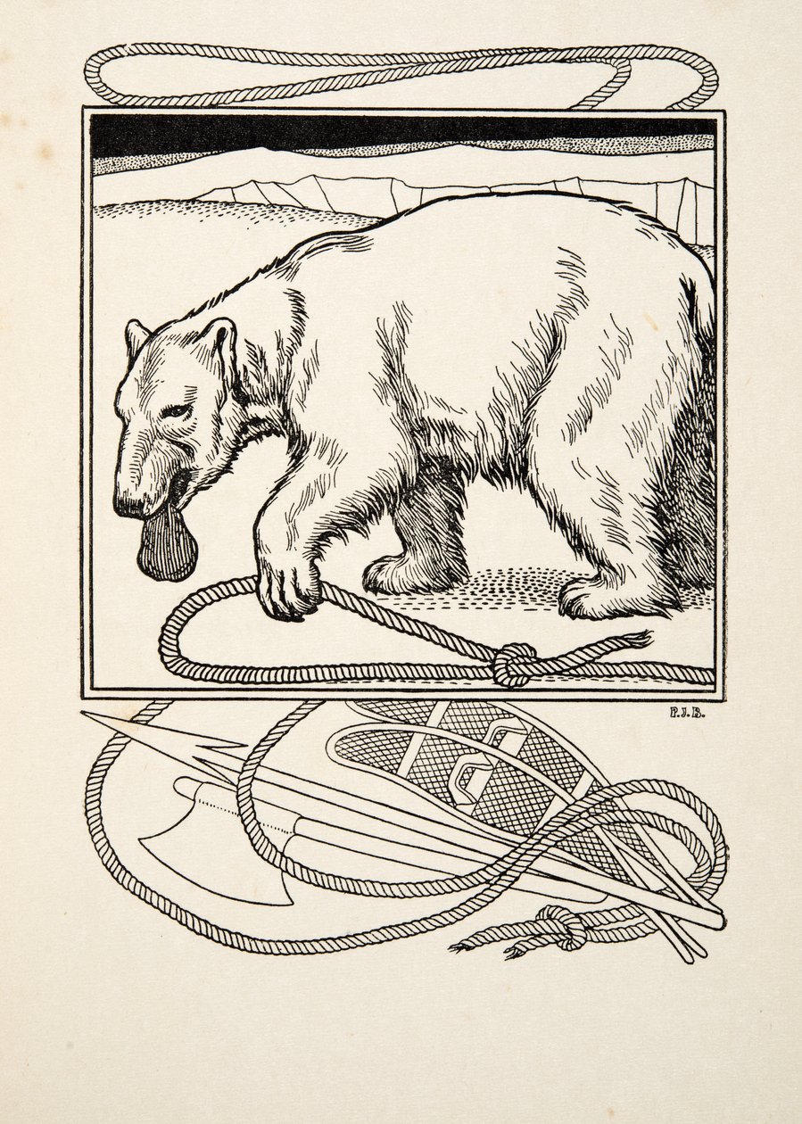 Sagacious Bruin, az Állatok száz anekdotájából, pub. 1924 alkotó: Percy J. Billingshurst