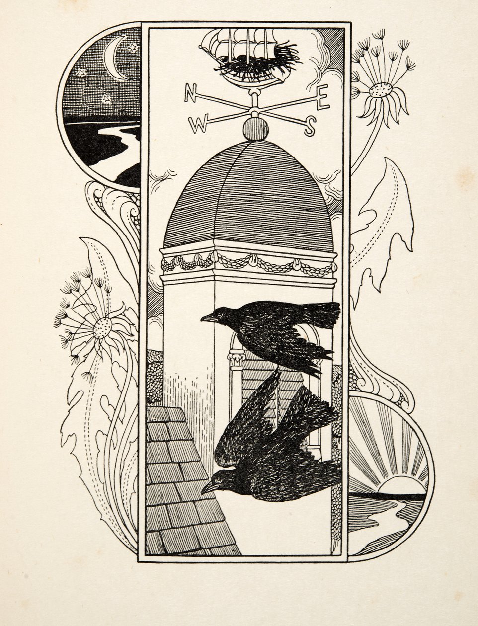 Strange Rooks, az Állatok száz anekdotájából, pub. 1924 alkotó: Percy J. Billingshurst