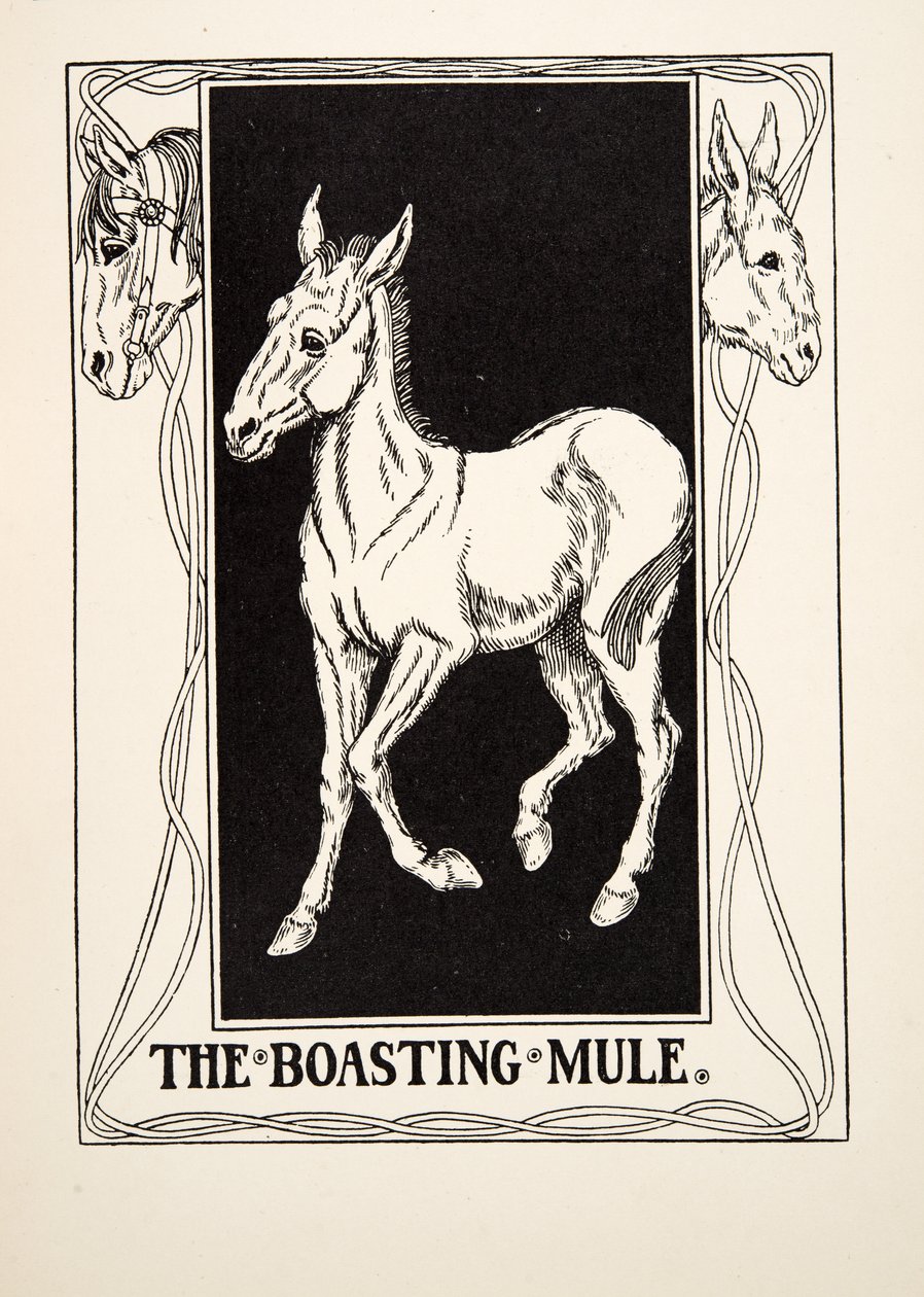 The Boasting Mole, A Hundred Fables of Aesopus, pub.1903 alkotó: Percy J. Billingshurst