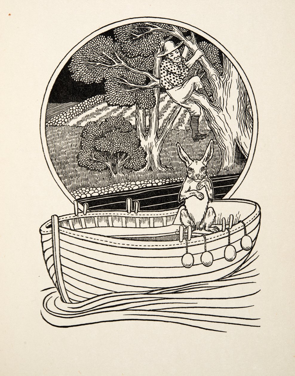 The Catcher Caught, az Állatok száz anekdotájából, pub. 1924 alkotó: Percy J. Billingshurst