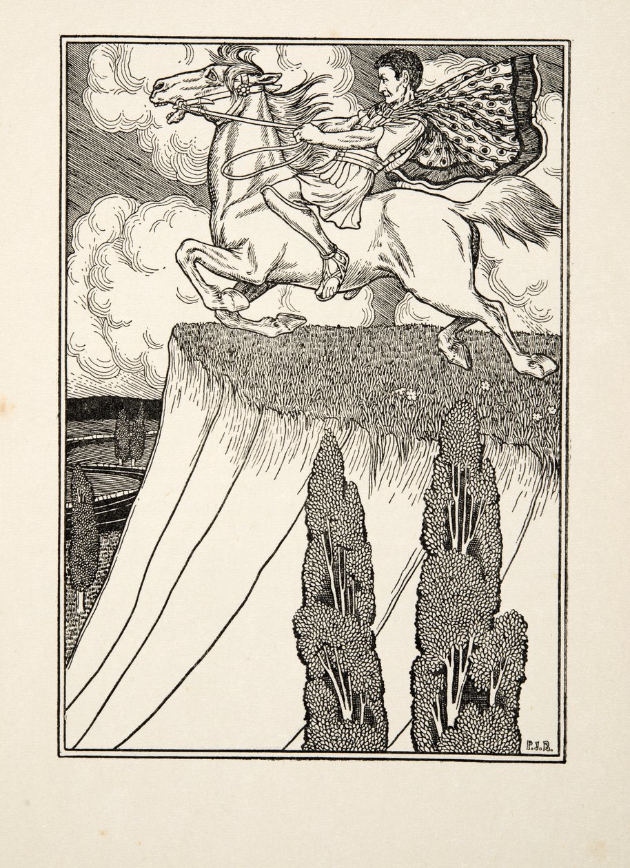 Antiochus halála bosszú, az Állatok száz anekdotájából, pub. 1924 alkotó: Percy J. Billingshurst
