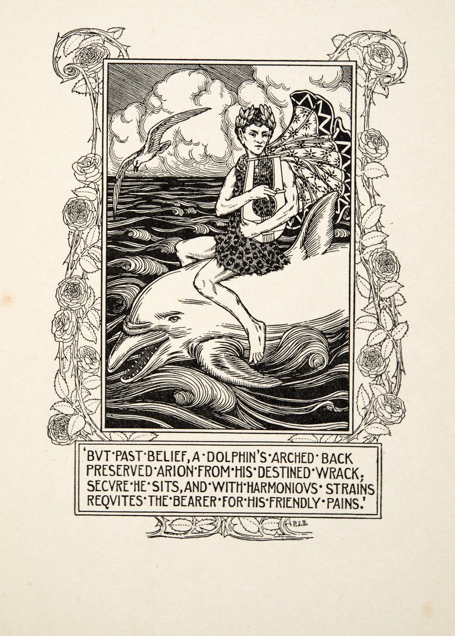 A delfin, az Állatok száz anekdotájából, pub. 1924 alkotó: Percy J. Billingshurst