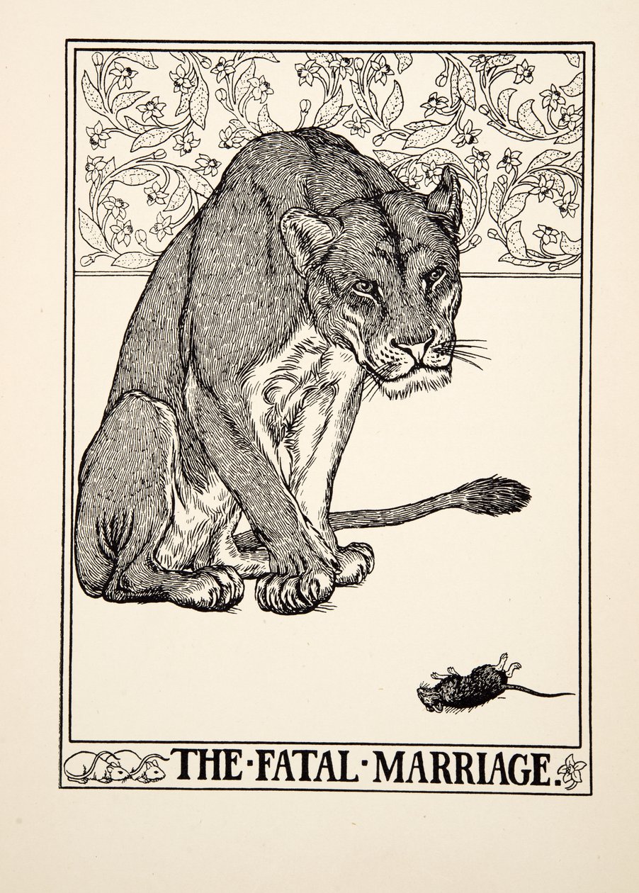 The Fatal Marriage, A Hundred Fables of Aesopus, pub.1903 alkotó: Percy J. Billingshurst