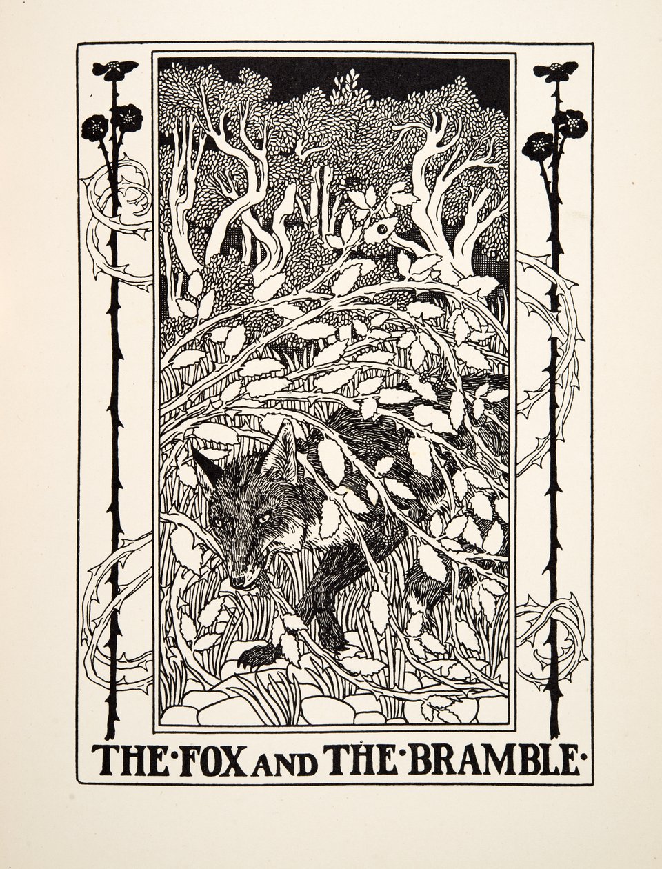 A róka és a róka, A Hundred Fables of Aesopus, pub. 1903 alkotó: Percy J. Billingshurst