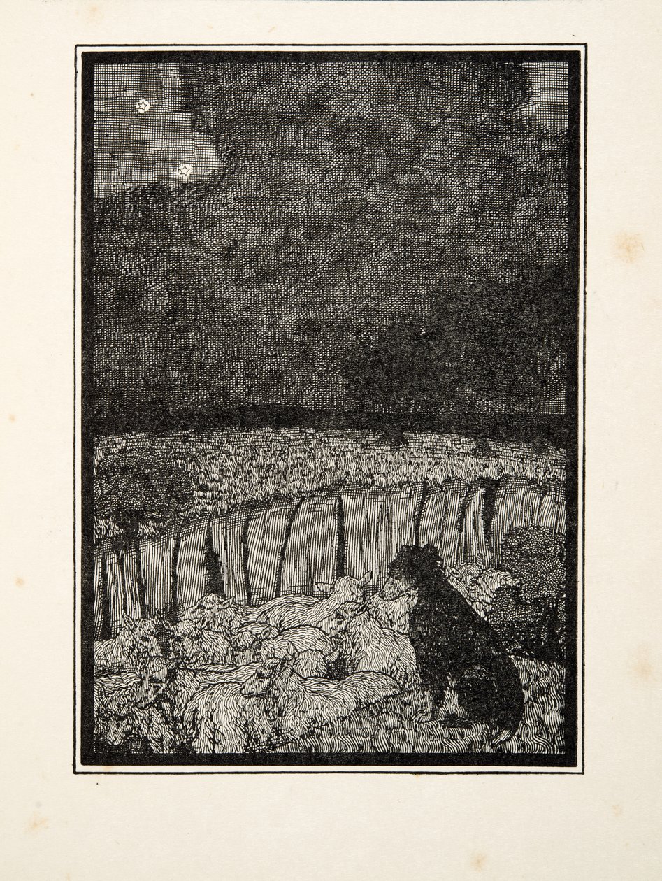 A Pásztorkutya, az Állatok száz anekdotájából, kocsma. 1924 alkotó: Percy J. Billingshurst