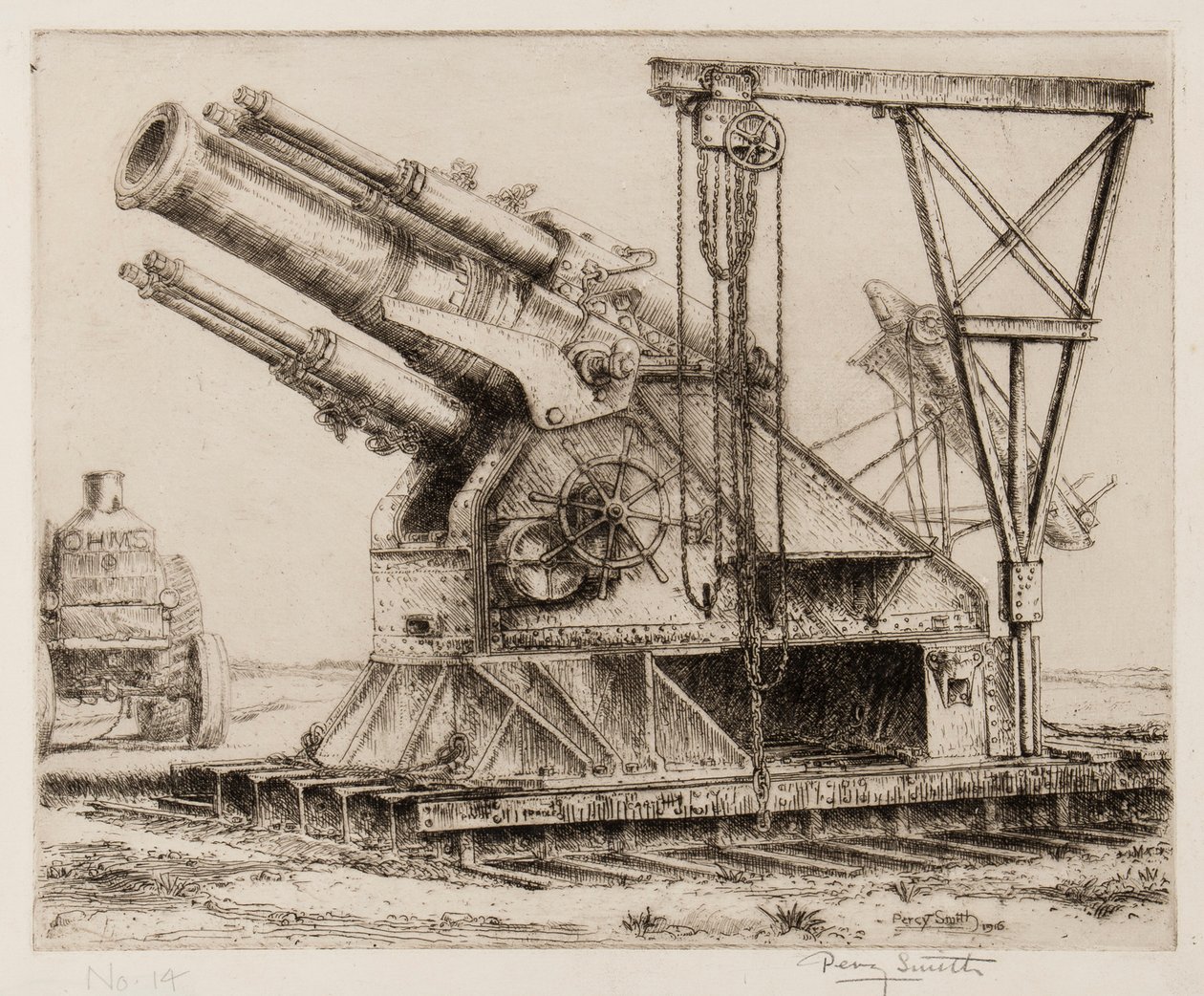 A 15 hüvelykes Howitzer alkotó: Percy John Delf Smith