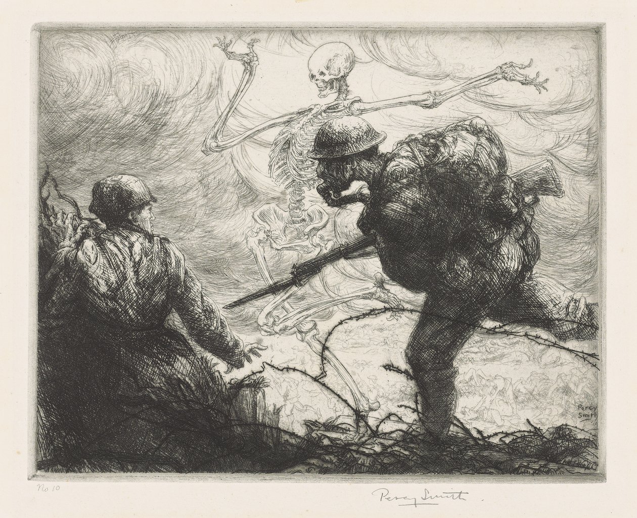 A haláltánc 1914-1918 alkotó: Percy John Delf Smith