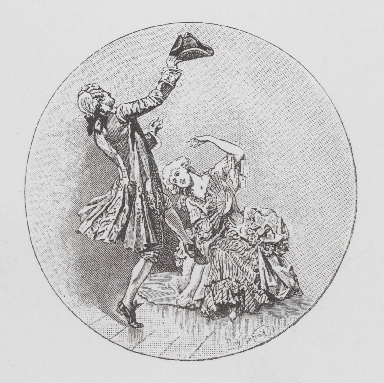 Tánc (litho) alkotó: Percy Macquoid