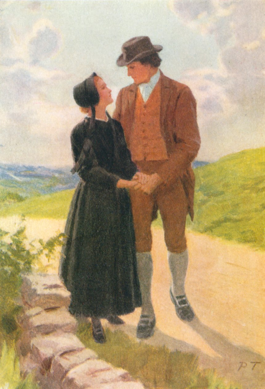 Illusztráció George Eliot Adam Bede című művéhez (színes litográfia) alkotó: Percy Tarrant